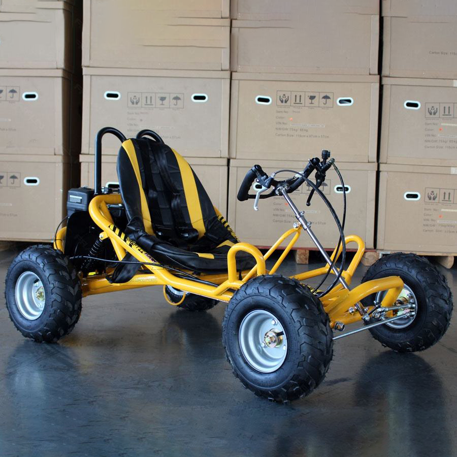 25KM/H Safety Speed Buggy for Aged 105CC Heavy Duty Gasoline Karting with 4 Wheel