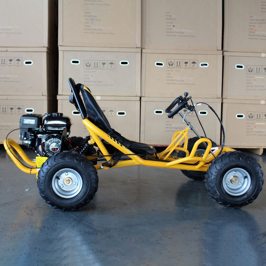 25KM/H Safety Speed Buggy for Aged 105CC Heavy Duty Gasoline Karting with 4 Wheel