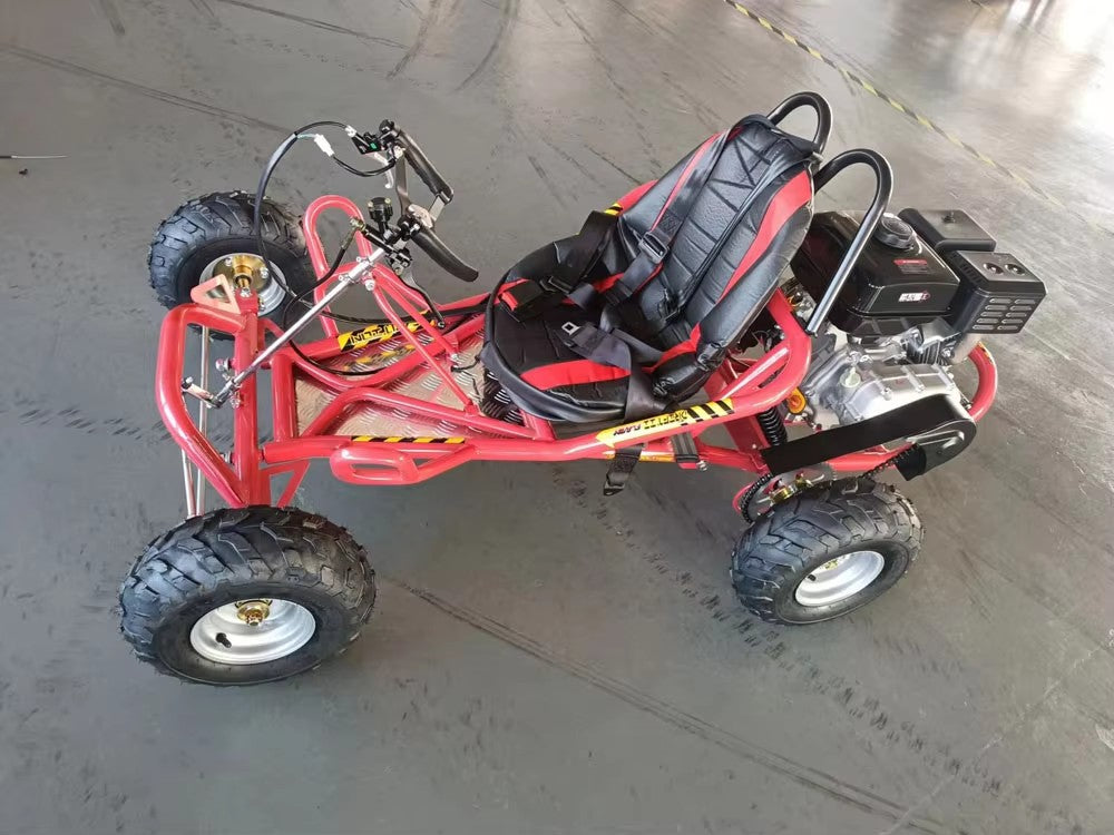 25KM/H Safety Speed Buggy for Aged 105CC Heavy Duty Gasoline Karting with 4 Wheel