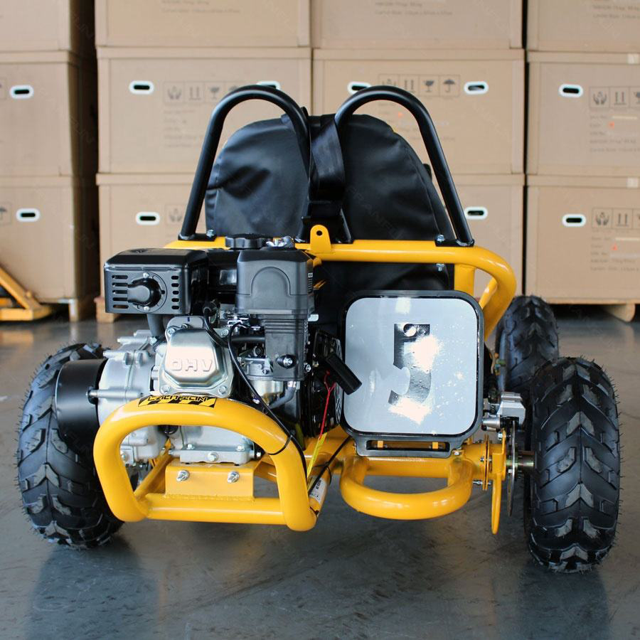 25KM/H Safety Speed Buggy for Aged 105CC Heavy Duty Gasoline Karting with 4 Wheel