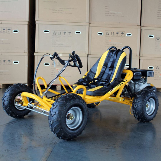 25KM/H Safety Speed Buggy for Aged 105CC Heavy Duty Gasoline Karting with 4 Wheel