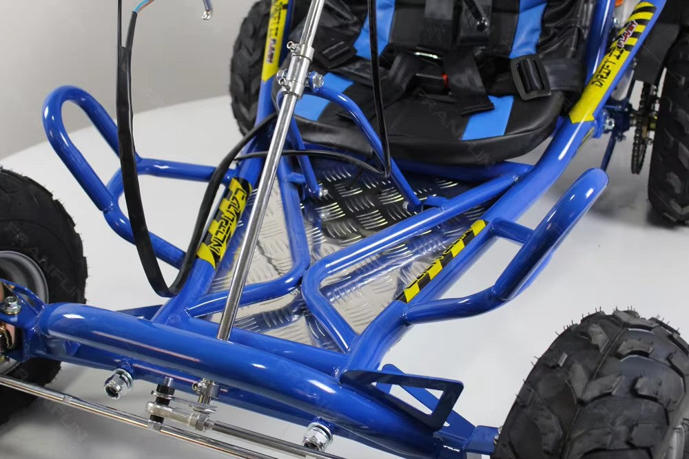 25KM/H Safety Speed Buggy for Aged 105CC Heavy Duty Gasoline Karting with 4 Wheel
